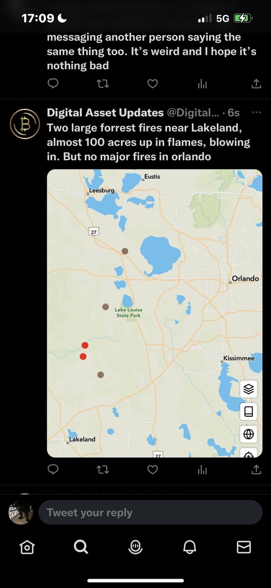 aPlateOfPoopy's tweet image. Hey y’all. For anyone in the Orlando area. Someone said there is a fire in the area. To me. It seems to be controlled and the smoke is just getting blown to us. :) #orlando