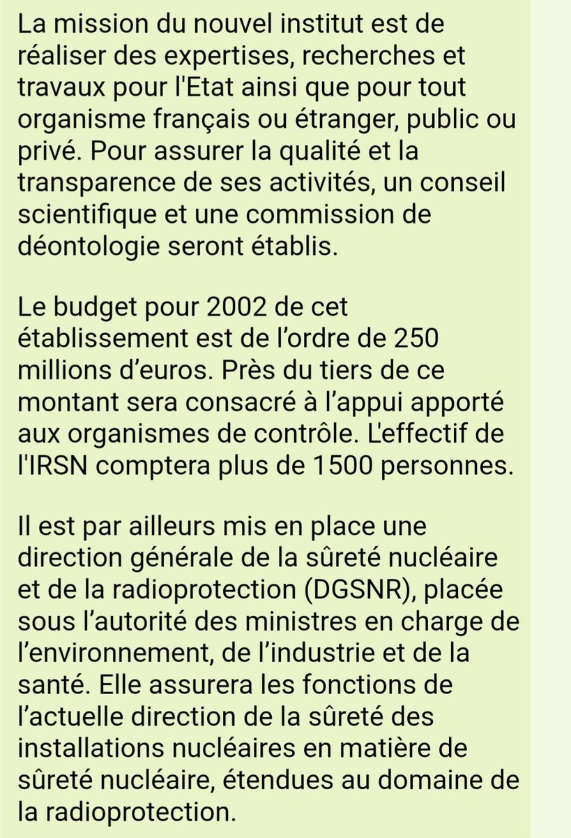 Nucleonisback's tweet image. Minute historique: retour sur annonce de la creation de l'@IRSNFrance en conseil des ministres du mercredi 13 février 2002.

@JaimeMonIRSN

web.archive.org/web/2002022804…