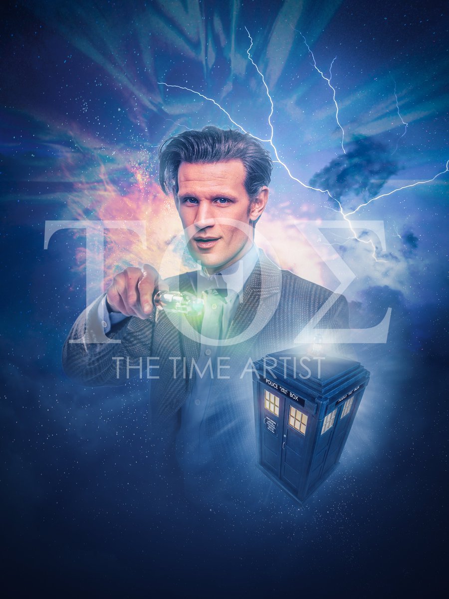 TheTimeArtist1's tweet photo. ♥️♥️➕🎀
What if Matt Smith returned as The Doctor?
Images from @TBAGallery & @pexels
#doctorwho #mattsmith #60thanniversary #TARDIS #houseofthedragon #bbc #netflix #digitialartwork #poster https://t.co/DExkhGtgn1
