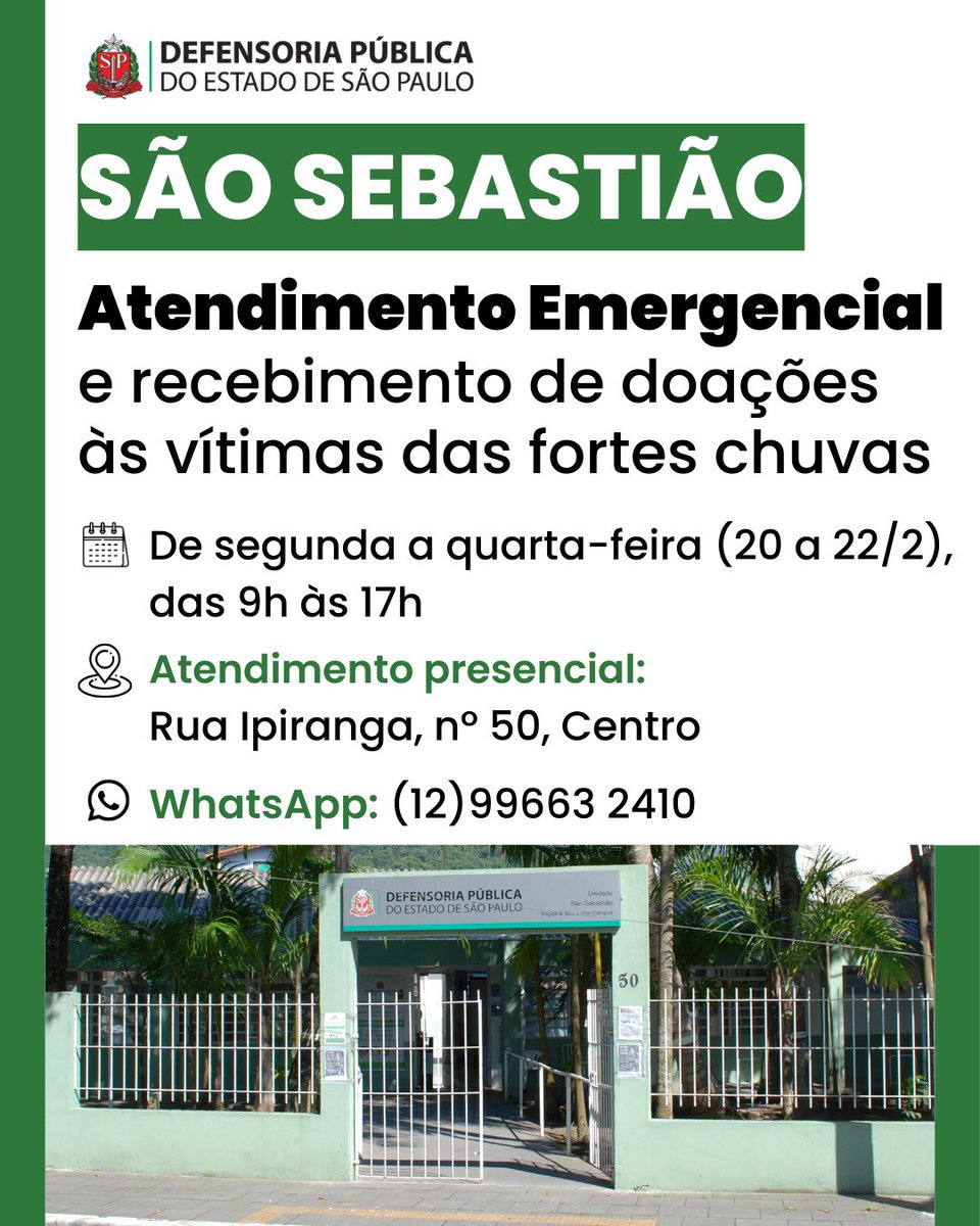 LaisdeFLopes's tweet photo. @Defensoriasp também está mobilizada na região! https://t.co/1BDhhzUaHI