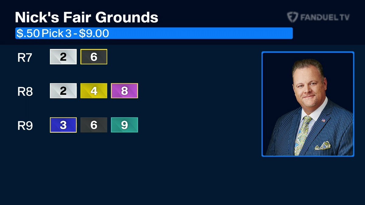 FanDuel_Racing's tweet image. Play along in the PICK 3⃣ coming up NEXT in Race 7 at @fairgroundsnola! #ItsAParty ⬇️

tvg.com/racetracks/FG/…