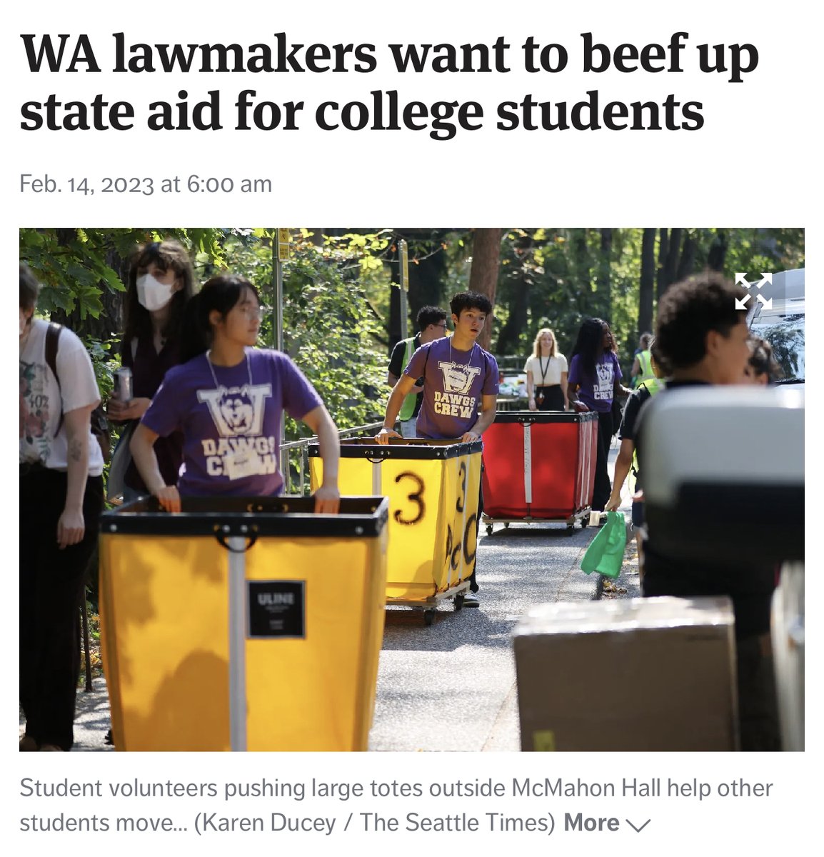 Sen. Emily Randall tweet media