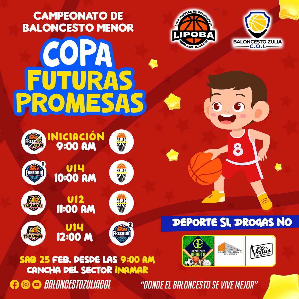 Estradacandanga's tweet photo. Gobierno de las 7 líneas de calle con el pueblo cómo indico nuestro Pdte @NicolasMaduro Vamos Gente de mi pueblo este Sábado #25Febr hora:9am Lugar Cancha Usos M de Inamar apoyar la Copa Futuras Promesas del #Baloncesto del Municipio #Lagunillas Edo #Zulia
#VzlaViveElCarnaval https://t.co/PIneXzeNpI