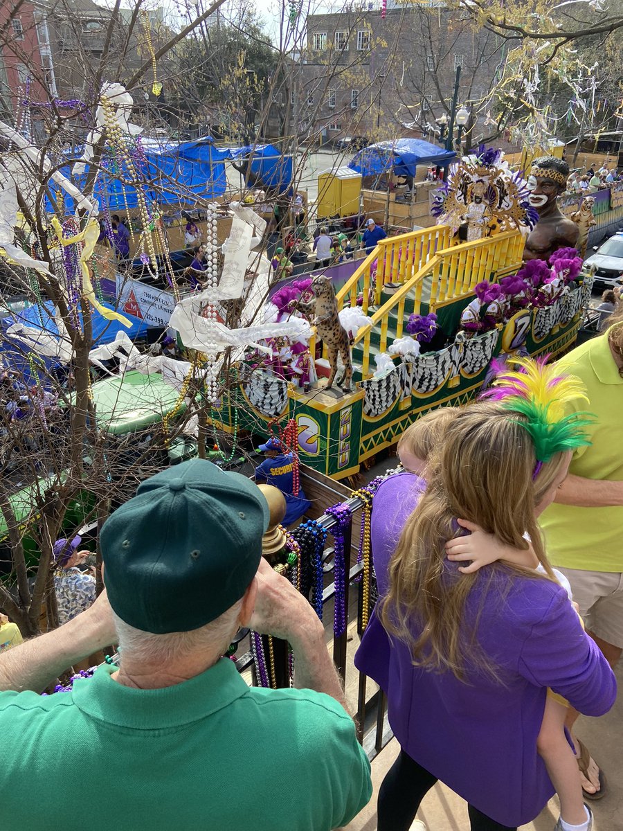 MattPeale's tweet photo. What they call #Tuesday , we call #Mardi_Gras 
#MardiGras2023 #NewOrleans #paraderoute #throwmesomethingmister @KreweofZulu https://t.co/YVXHN813d0