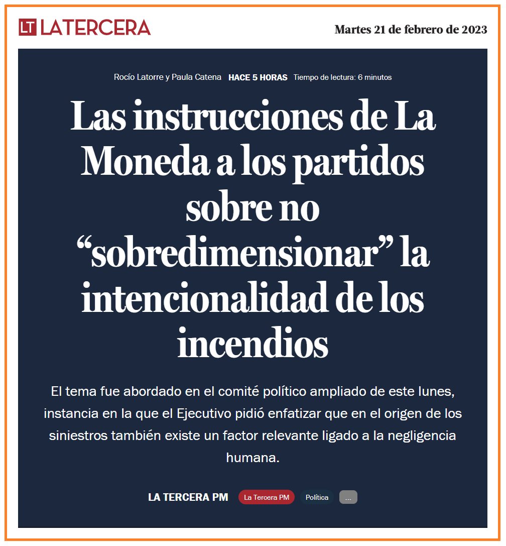 sergiou01329861's tweet photo. Gobierno pidió a los Partidos no hablar sobre intencionalidad en los incendios para no molestar a la CAM y a los comunistas.
Fue dispuesto así en el comité político del lunes. https://t.co/R6gNt3LEGI