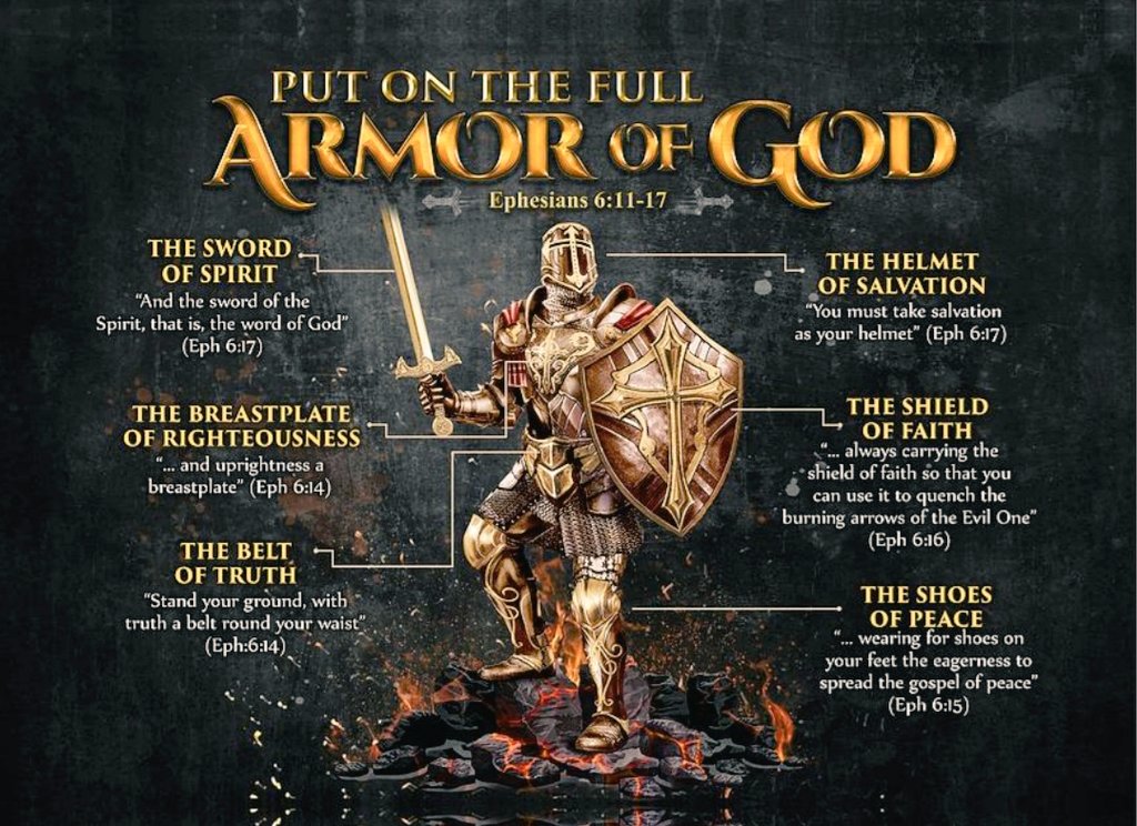 HeraldOfPurity's tweet image. "Therefore take up the whole armor of God, that you may be able to withstand in the evil day, and having done all, to stand firm."
(Ephesians 6:13)
🗡🛡👑💪🔥