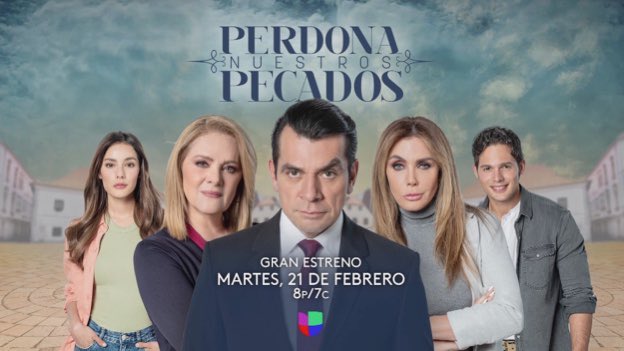 ¡Estados Unidos 🇺🇸: #PerdonaNuestrosPecados Gran Estreno Hoy 8pm/7c por <a href="/Univision/">Univision</a>! #PerdonaNuestrosPecadosUS #JorgeSalinas <a href="/ebuenfil/">Erika Buenfil.</a> <a href="/sabineoficial/">Sabine Moussier</a> <a href="/Emmanuel13pm/">Emmanuel Palomares</a> <a href="/OkairyGiner/">OkaGiner</a>