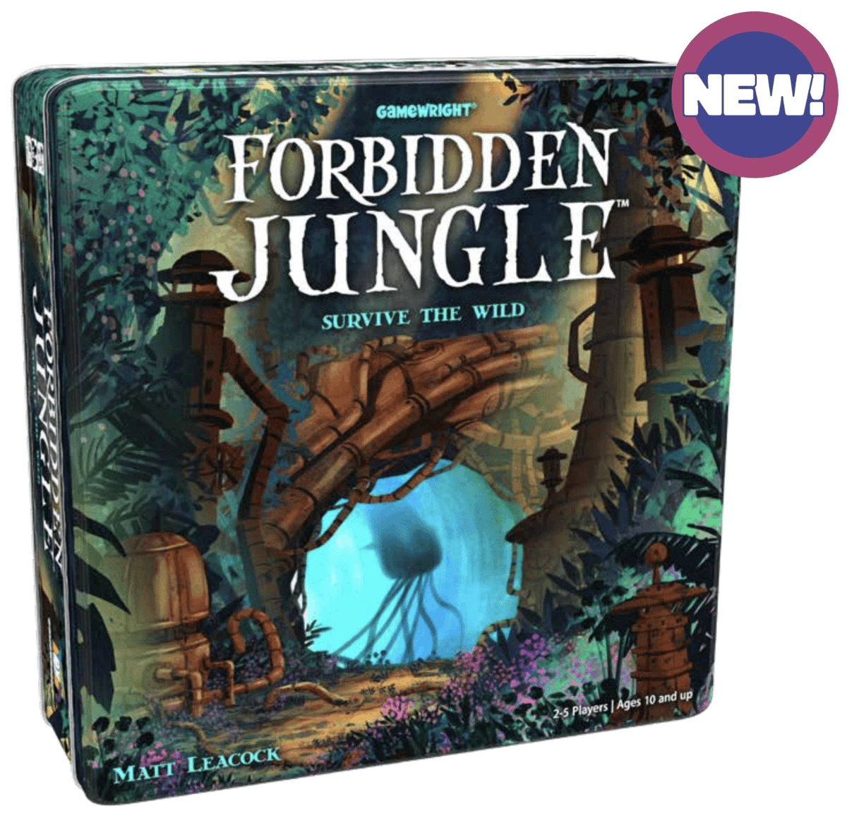 BoardGameGeek's tweet photo. U.S. publisher @Gamewright has told me that Forbidden Jungle from @mattleacock will debut at @Gen_Con 2023 in August. That's the first game on BGG's Gen Con 2023 Preview...which will go live in a few months.

BGG game page: https://t.co/PxOzn0gwKH —WEM https://t.co/Ylk5qHWEU8