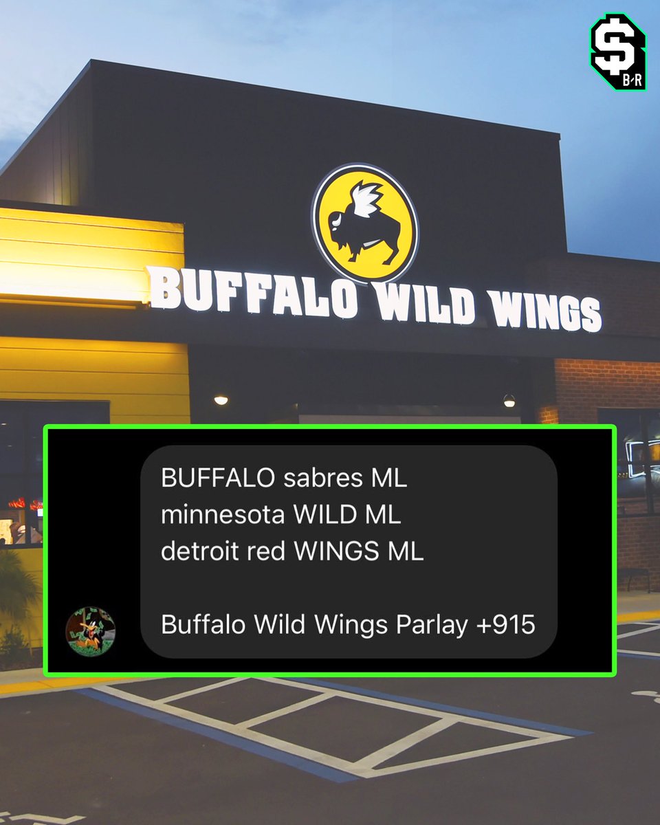 br_betting's tweet photo. This Buffalo Wild Wings parlay is crazy 😂

You tailing?

(via bookieslocks/IG) https://t.co/MapF9hEeFq