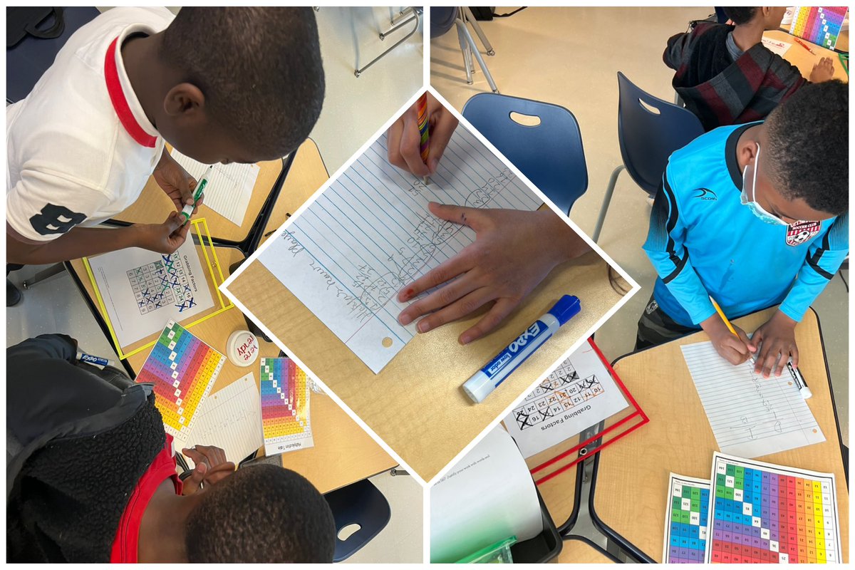 Students play “Grabbing Factors” with their knowledge of prime and composite numbers, as well as factors, to determine the best strategy to win the game! Competitive juices were flowing! <a href="/PGCPSTAG/">PGCPS TAG OFFICE</a> <a href="/GWES_PGCPS/">Glenarden Woods ES</a> <a href="/gwes_pta/">Glenarden Woods Elementary School PTA</a> <a href="/PGCPSK5Math/">PGCPSK5Math</a> <a href="/TonyaW0621/">LaTonya Williams</a> <a href="/pgcps/">PGCPS</a> <a href="/PGCPSCurriculum/">PGCPS Department of Curriculum and Instruction</a>