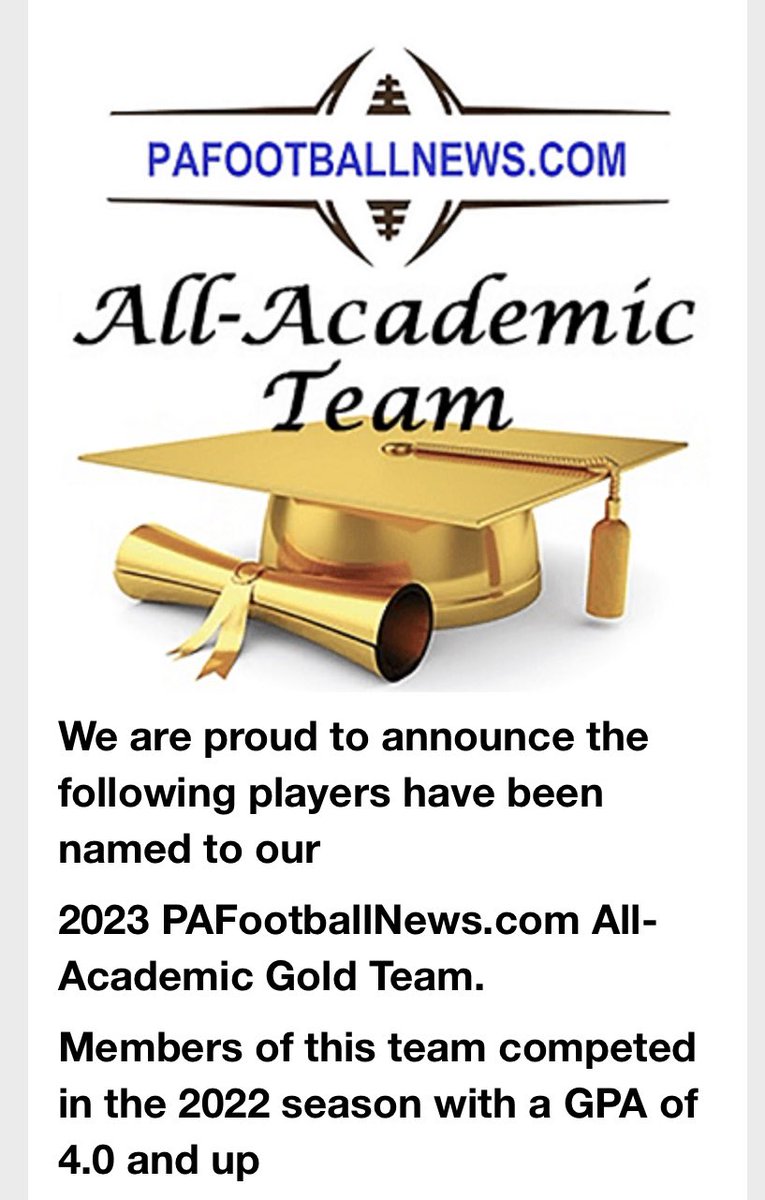Honored to be on this list for the 3rd straight year. This year with 17 of my <a href="/NorthernFootbll/">Northern Football</a> teammates!