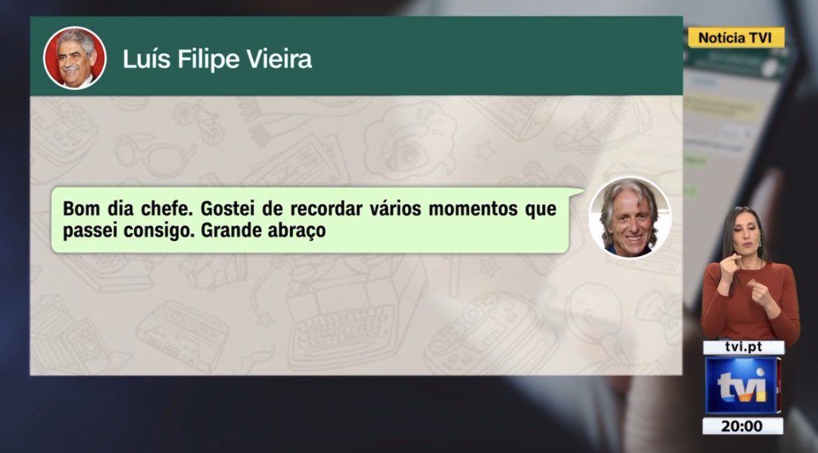 Sporting_CPAdep's tweet photo. 🚨 Jorge Jesus e LF Vieira trocavam mensagens e encontravam-se secretamente, sobretudo a partir de 27 de abril de 2018, na reta final da época 17-18.

“Não tenho dúvidas que nós os dois sabemos mais a dormir que eles todos acordados.”

Mensagem de JJ, antes de um dérbi Lisboeta. https://t.co/CJPvx01WM7