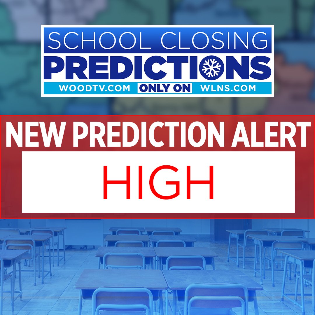wxblakeharms's tweet photo. Due to Ice Storm Warnings and Winter Storm Warnings, I predict that essentially all school districts will decide to close or release early on Wednesday.

@WOODTV: https://t.co/ItjFLYDMM9
@WLNS: https://t.co/PgwO72twXB https://t.co/TFO1e5heCi