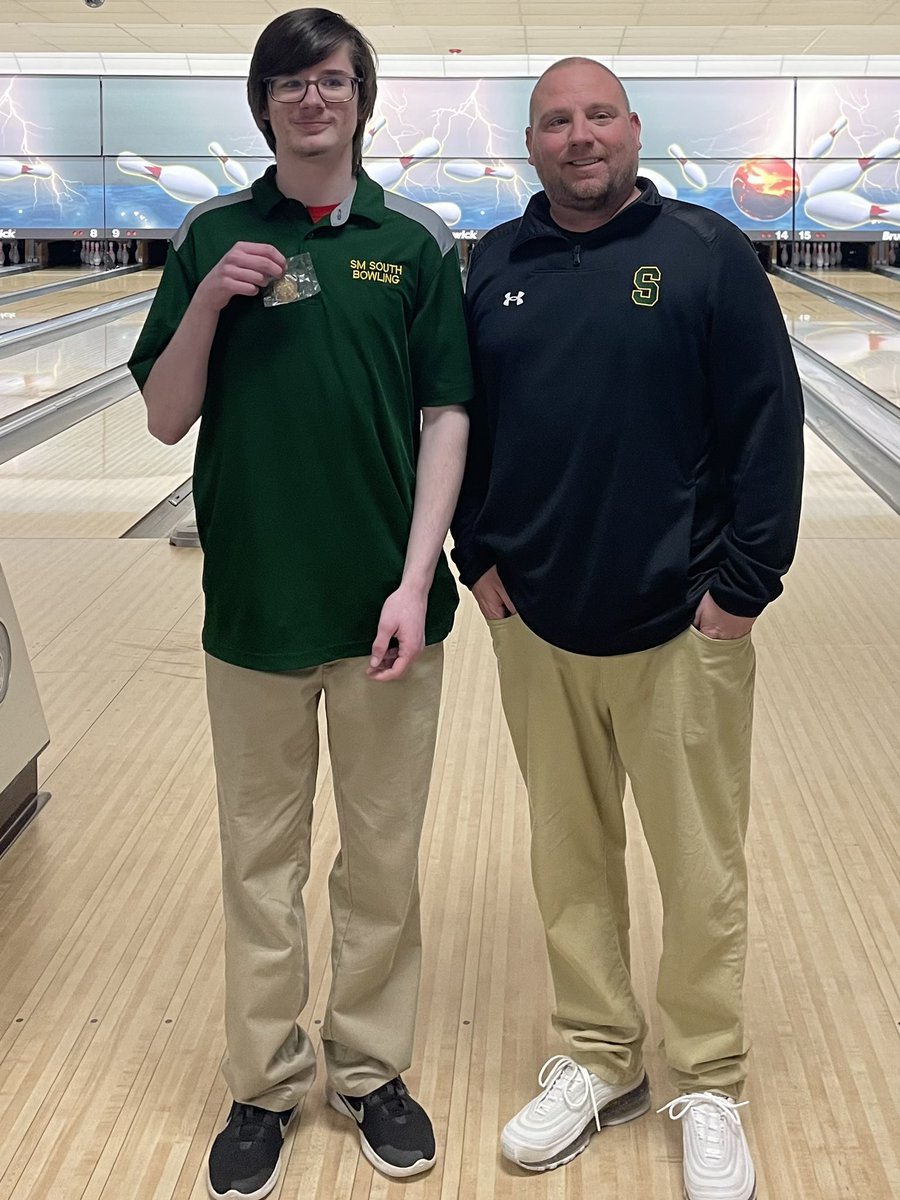 Congrats to Darrin Thompson for qualifying for the state bowling tournament!!  Darrin bowled a 625 series today at Olathe Lanes East. Good luck in Wichita next week.