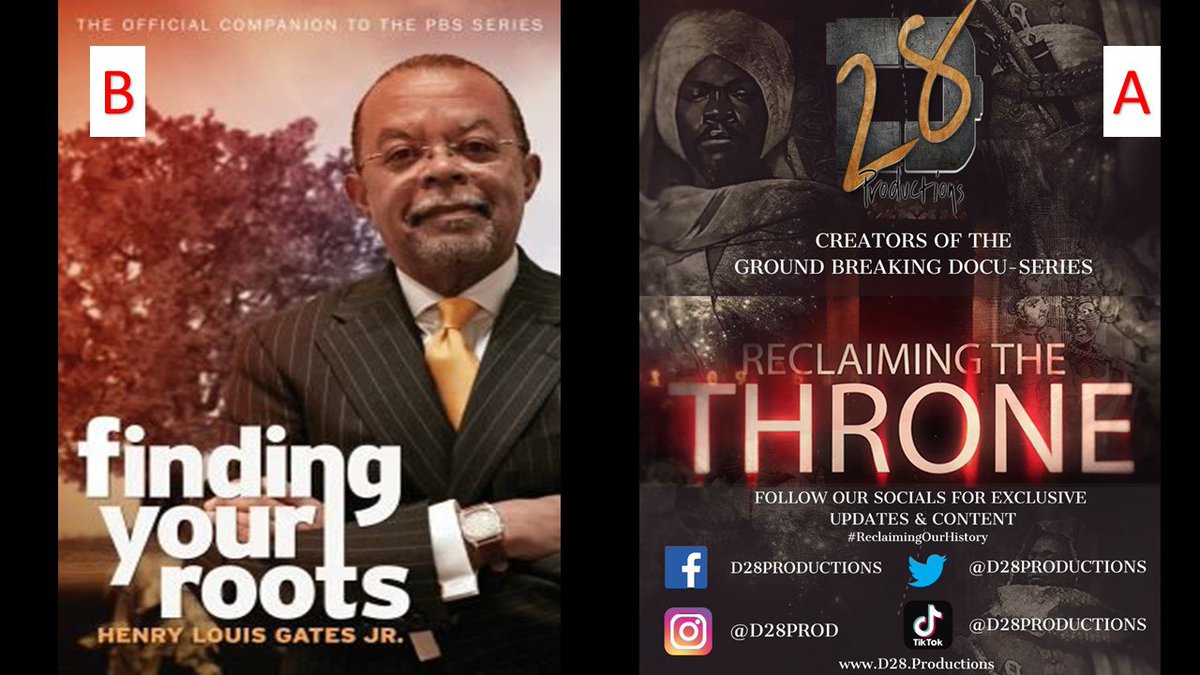 Mr_Ro_Harris's tweet photo. Which do you choose to learn about your roots❓ I Choose A‼️💯

#blackhistorymonth #biblehistoryisblackhistory #reclaimingthethrone #reclaimingourhistory #28daysofblackhistory #28daysofreclaimingourhistory https://t.co/NTI0IBeqKH