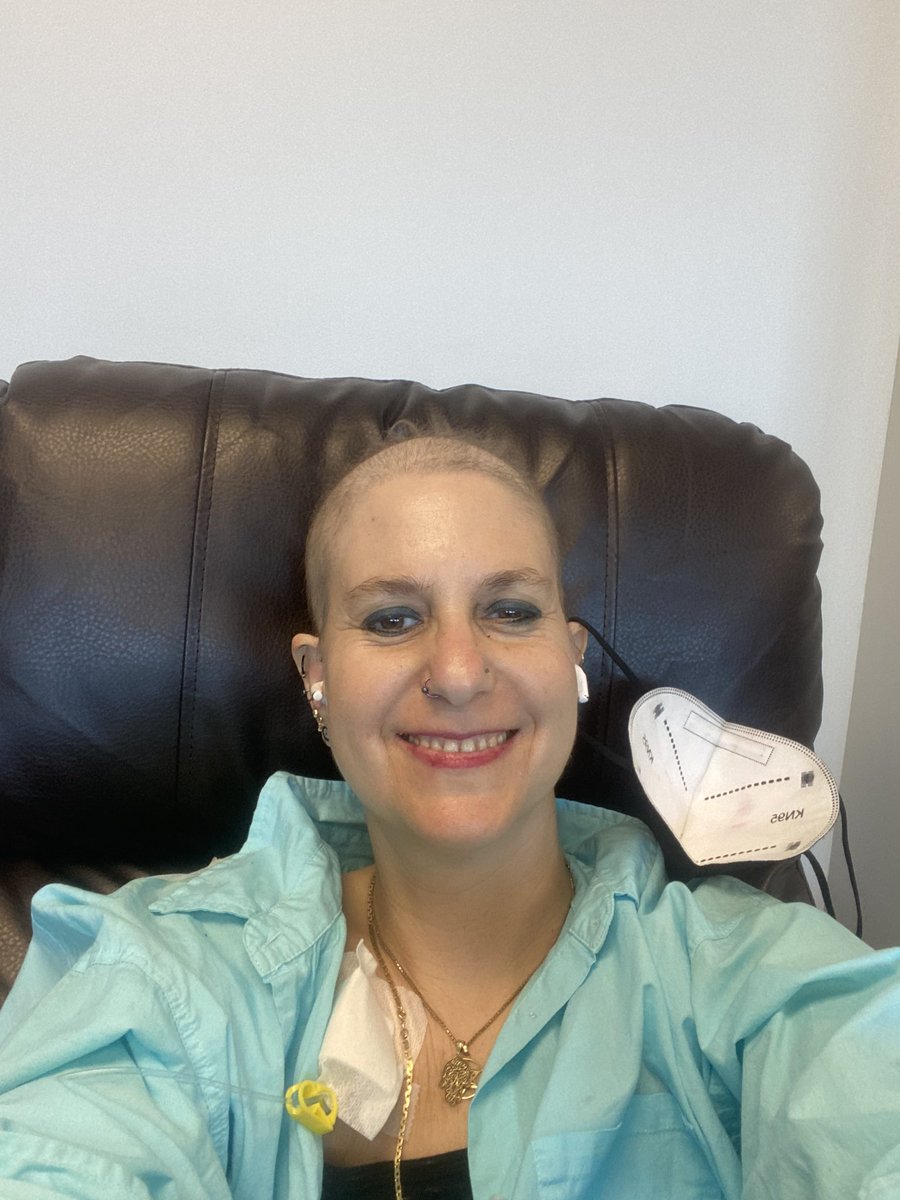 DeityShe's tweet photo. Chemo glamour shot 🤣 https://t.co/9148EMtXvr