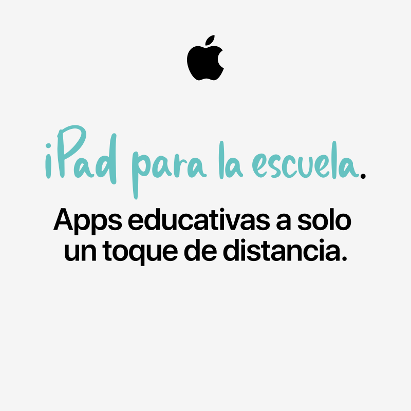 AppleEDU's tweet photo. El iPad es compatible con todas las apps que a los profesores y estudiantes les encanta usar, incluyendo sus favoritas de Google y Microsoft.