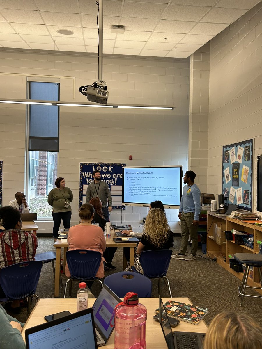 PrincipalPalme1's tweet photo. Medora's Racial Equity Team leading the way today! Not only did they share their learning but they facilitated "So What? Now What?" Conversations. #MedoraMagic @JCPSAsstSuptES โค๏ธ๐ฑ๐ฉ https://t.co/8eBc5gu608