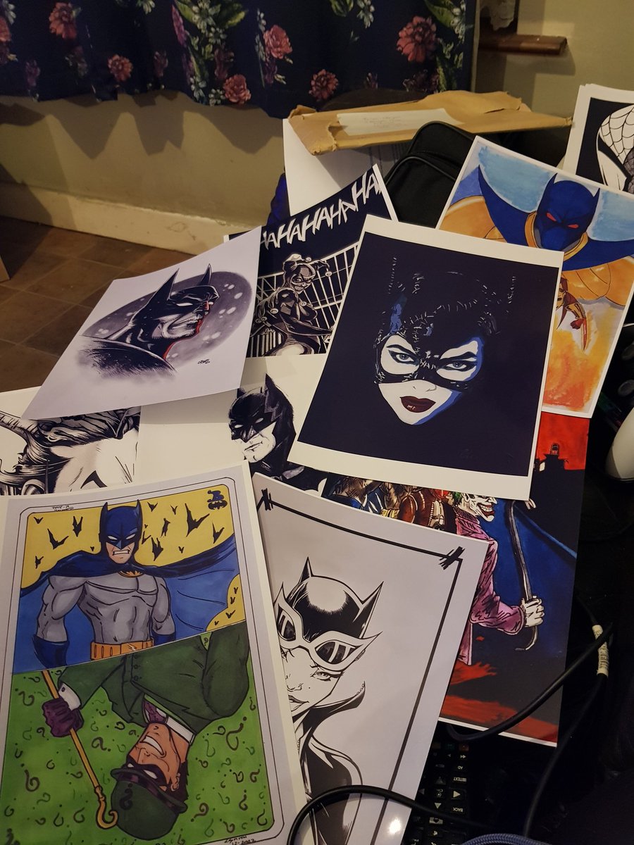 ragen09's tweet photo. Massive shout out to @mangafandanga for this awesome haul of art from our amazing community some beautiful stuff here from @Smithlord1980 @twistedtubz @MissDetti @SmugglersCanyon and of course si himself happy out with these !! https://t.co/brC203YE1y
