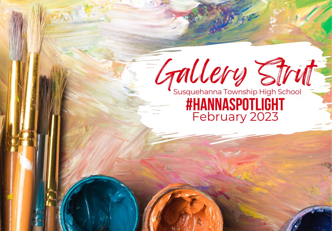 sthschool's tweet photo. #HANNASpotlight is a project designed to honor the exciting teaching &amp; learning happening in the Susquehanna Township School District each month. Click the link below to read about our STHS Gallery Strut!  https://t.co/aVWZqfDEYn
#STHS #hannaproud https://t.co/Uf4FMtpXPQ