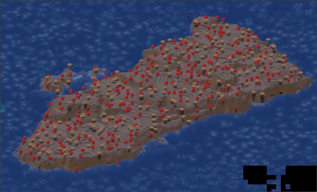 GrishordGames's tweet photo. Dynmap for the Minecraft server is FULL STEAM AHEAD on rendering! Already finding some player houses and so far we have THREE Mooshroom biomes already!!! SO CLOSE TO SPAWN! #minecraft #mooshroom #dynmap https://t.co/UBrOMX8pNv
