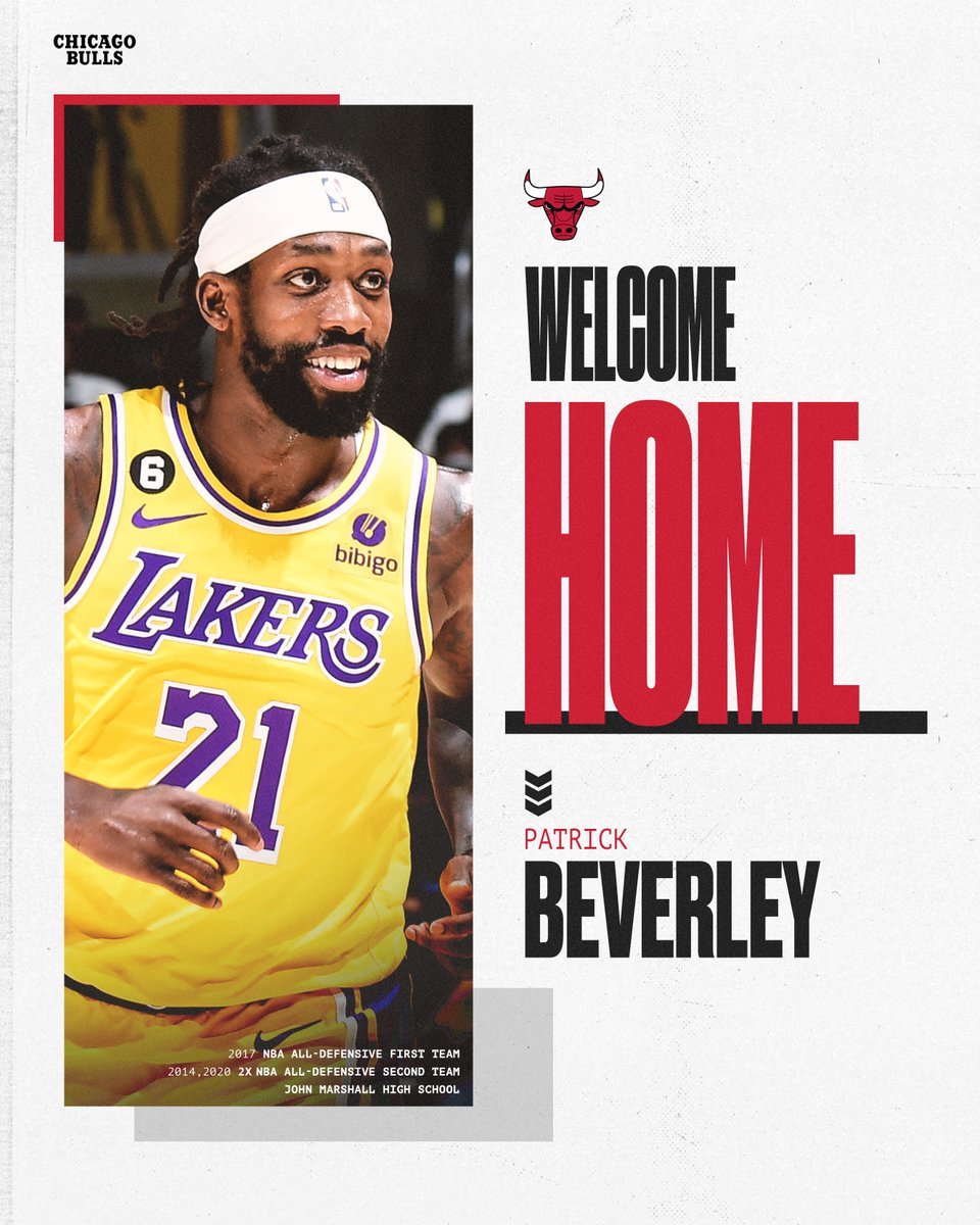 chicagobulls's tweet photo. Welcome home, @PatBev21 ❤️ https://t.co/BG7uGSMDL7
