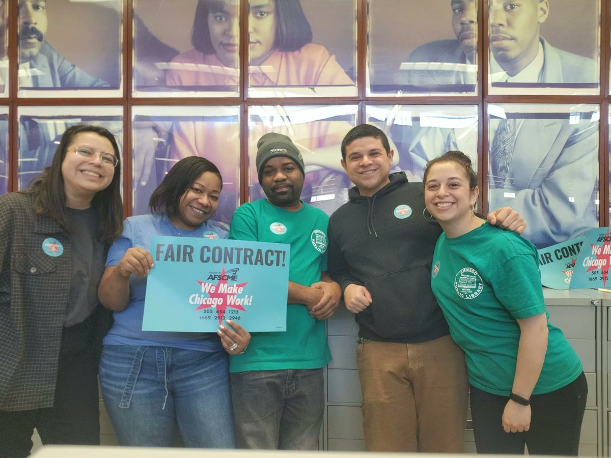 OWLCaucus's tweet photo. In just January of 2023, CPL has circulated over 1 MILLION items. We just want a contract that shows what that means to our city! @chicagosmayor doesn't seem to understand, tweet at her or call and help her out! #FairContractNow #WeMakeChicagoWork https://t.co/TBA2lXAJr8