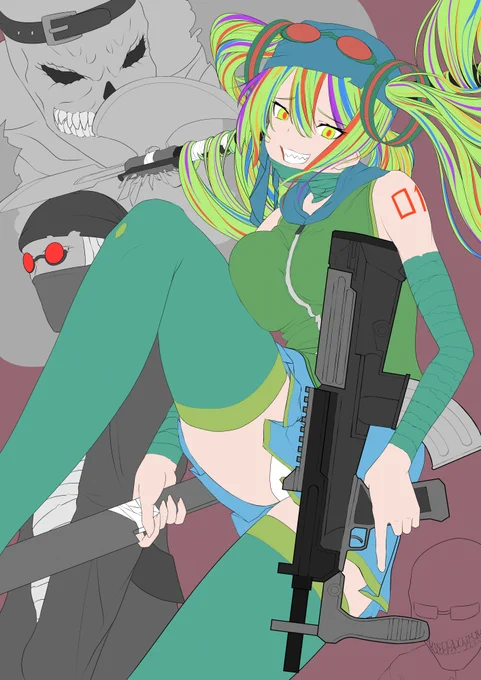 ベース色塗り続きー!#リクエスト #Pixiv #ハンクミク 