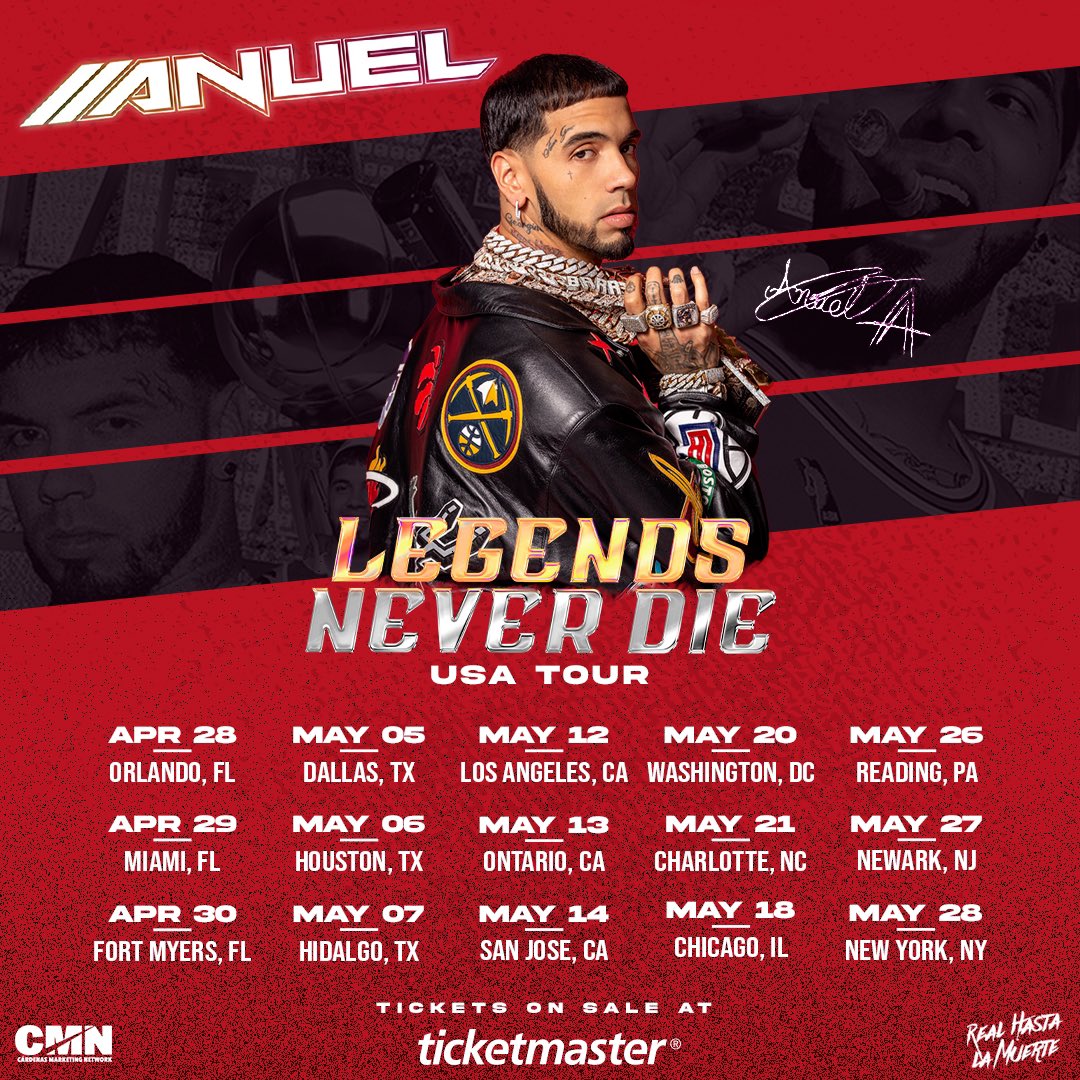 Anuel_A on Twitter: "#LegendsNeverDieTour 🇺🇸 https://ticketmaster