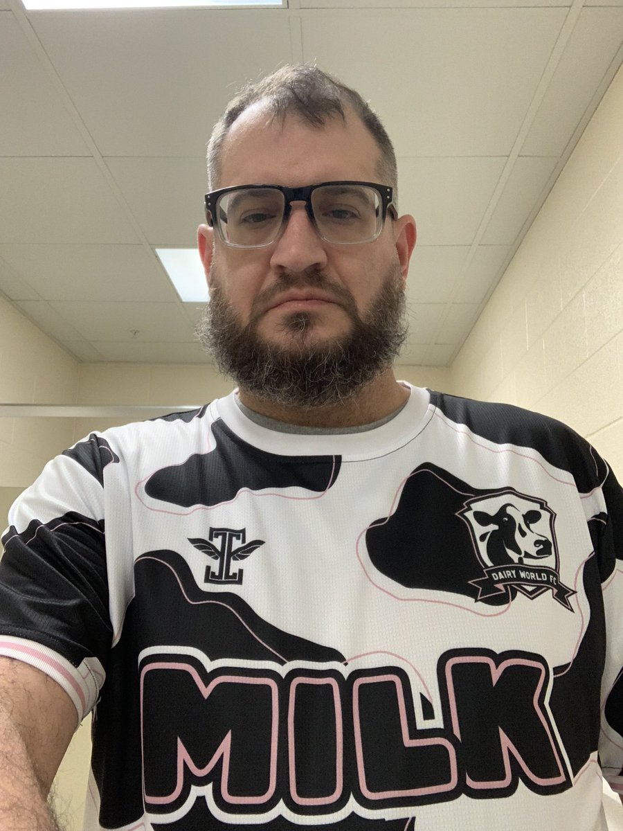 TCrane1978's tweet photo. @DairyWorldFC and @IcarusFCphl - Dairy Day to celebrate FFA week where I currently work, so I figured it was time to busy this kit out for the occasion. https://t.co/EWQfvSqEbQ