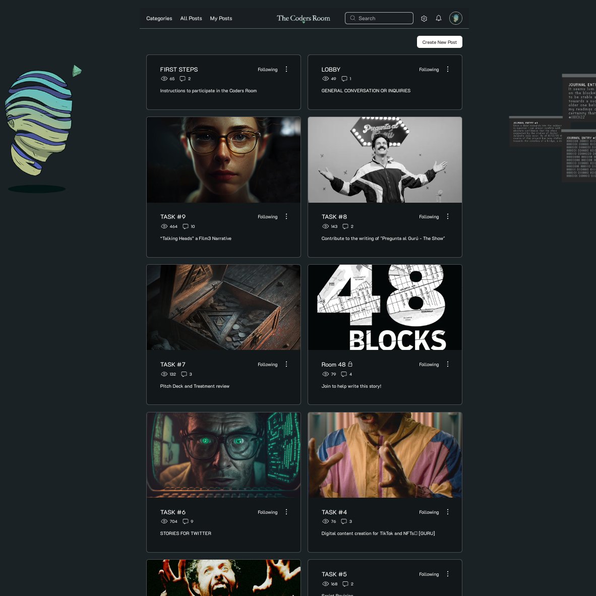 film_freako's tweet image. This is how the inside of the @Coders_Room looks like today, seven active projects with at least three/four new projects coming in the next couple of weeks

#Film3 &amp;amp; #Write3 is a place to be creating non stop, and we are here for it 🤓 Can&apos;t wait to start releasing this films!