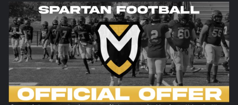 Blessed to receive an offer from Manchester University 🟡⚪️‼️
<a href="/CoachFredGreen7/">_PutItOnTheOneYardLine</a> <a href="/coach_lutt/">Coach Lutt High School DC/DBs</a> <a href="/CoachChuckEhret/">Chuck Ehret</a>
 <a href="/dhhs_devildogs/">Druid Hills High School Football</a> <a href="/RecruitGeorgia/">Recruit Georgia</a> <a href="/coachharper_1/">Coach Harper</a> 
#MUFootball
