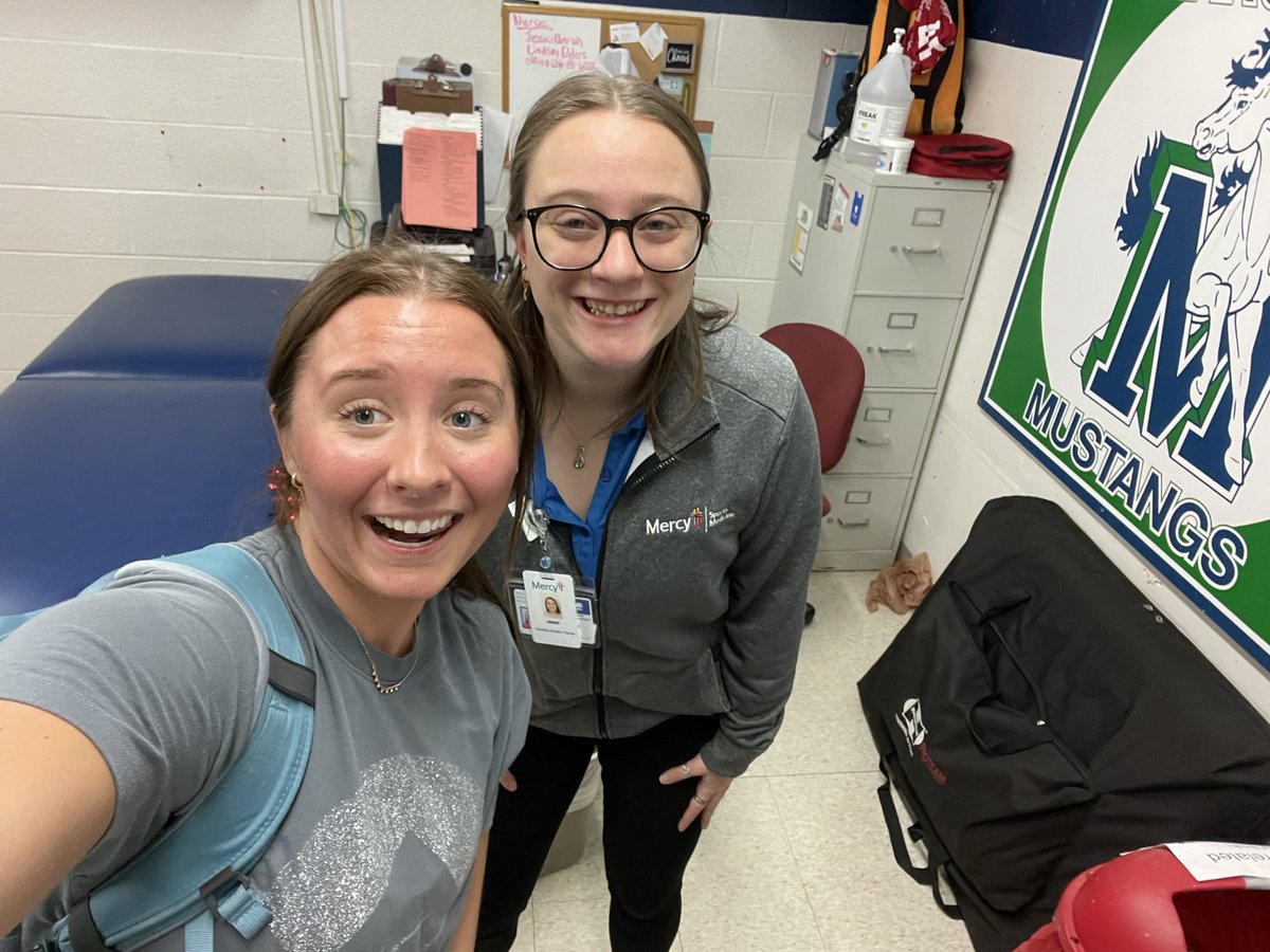 Thank you to our athletic trainer Jessi Austin for giving me the opportunity to shadow this semester! I learned so much about what it takes to be an athletic trainer- truly caring for athletes, evaluating injuries, and rehabilitation exercises! #sportsmedicine #AthleticTraining