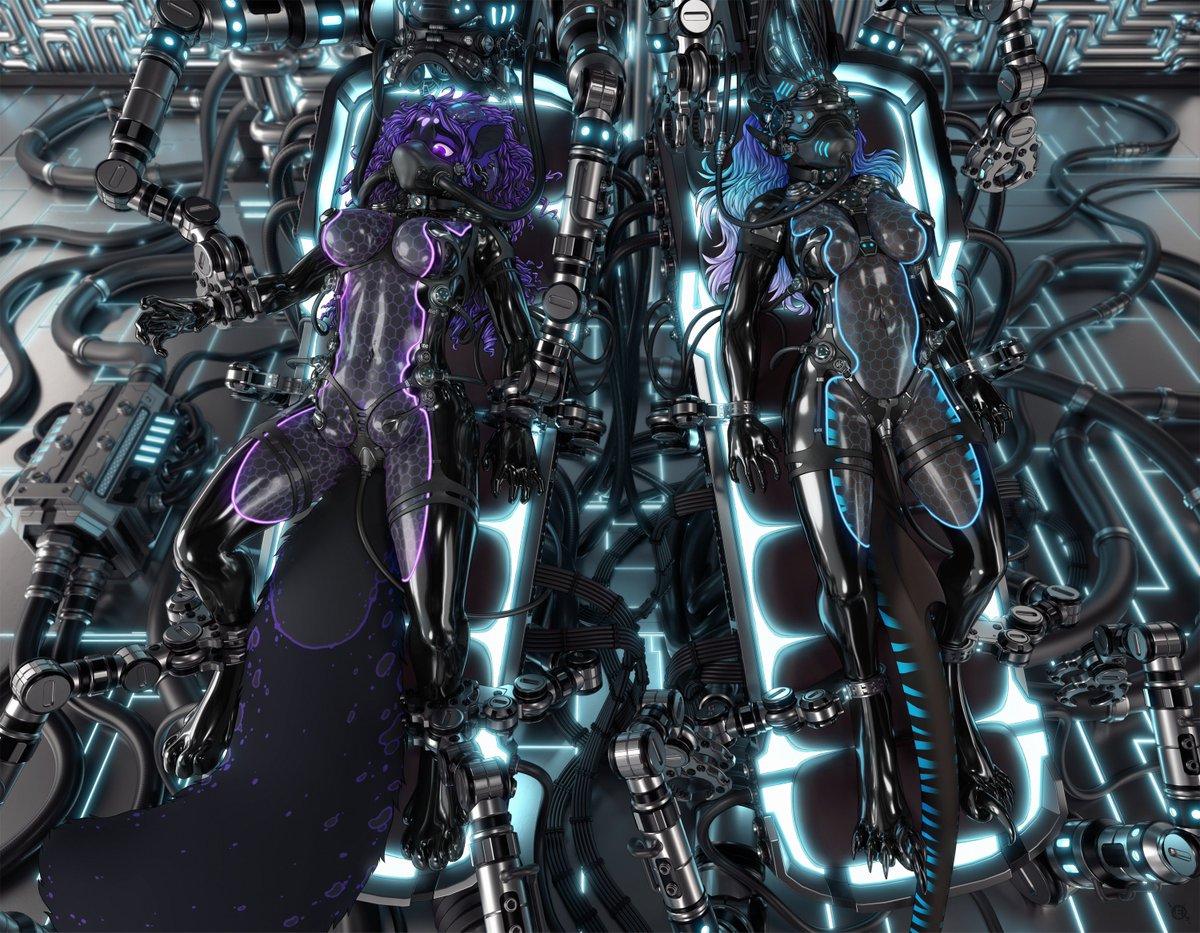 Hi everyone !

New commission on a SF/cyber theme with Kyr and Andi, for Nyghtwulf (FA) and Korozjin (FA)
Character : - Kyr (Kayeer) - Nyghtwulf (FA)
                       - Andi (Shark) - Korozjin (FA)