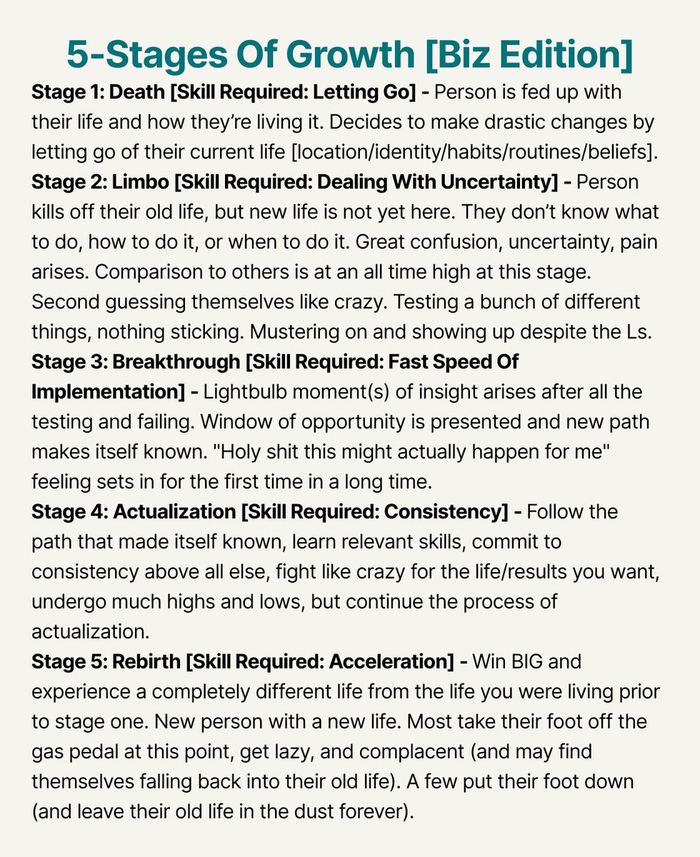 5 Stages Of Growth [Biz Edition]: