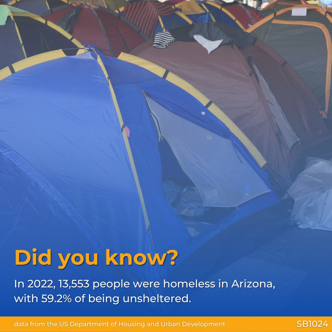 AZSenateDems's tweet photo. 🚨Did you know? #SB1024 further criminalizes Arizona's unhoused community. https://t.co/O5aMIgDM15