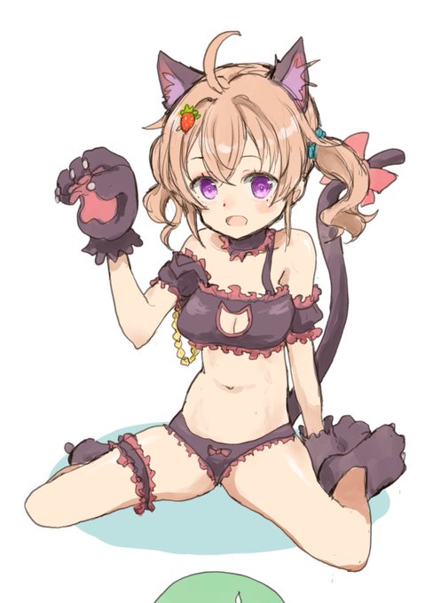 #長澤君江生誕祭2023 #はいふり #猫の日
 艦長に可愛がってほしいきみちゃん ネコVer. 