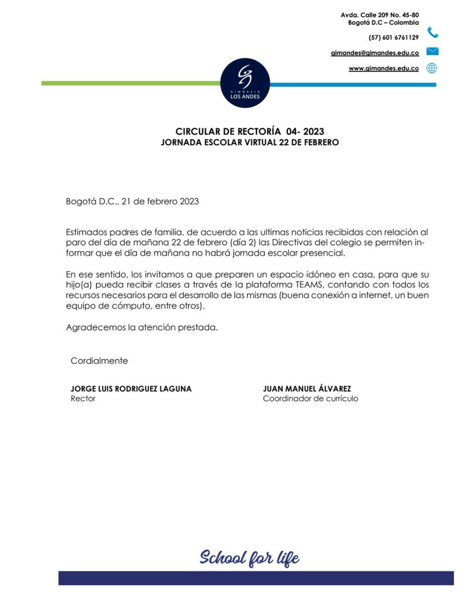 Noticia importante.
