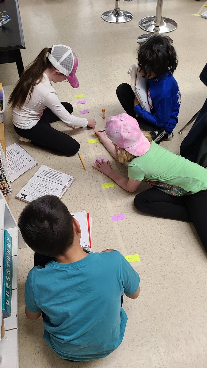 Mrs_stone_3's tweet photo. Learning fractions on a number line! @Principal_SES https://t.co/i64ngFIzvp