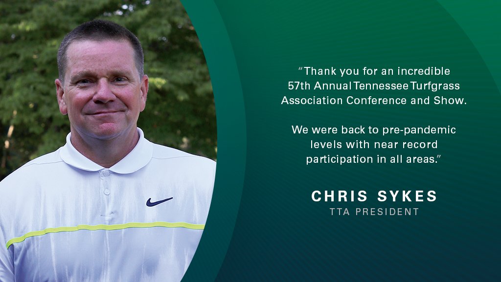THE TURF ZONE (@theturfzone) on Twitter photo > <a href="/TnTurfAssoc/">Tennessee Turfgrass</a> President Chris Sykes reports a return to pre-pandemic levels of participation and near records in all areas of the 57th Annual TTA Conference and Show – theturfzone.com/tta/?ascat=7&s… > <a href="/TnTurfAssoc/">Tennessee Turfgrass</a> President Chris Sykes reports a return to pre-pandemic levels of participation and near records in all areas of the 57th Annual TTA Conference and Show – theturfzone.com/tta/?ascat=7&s…