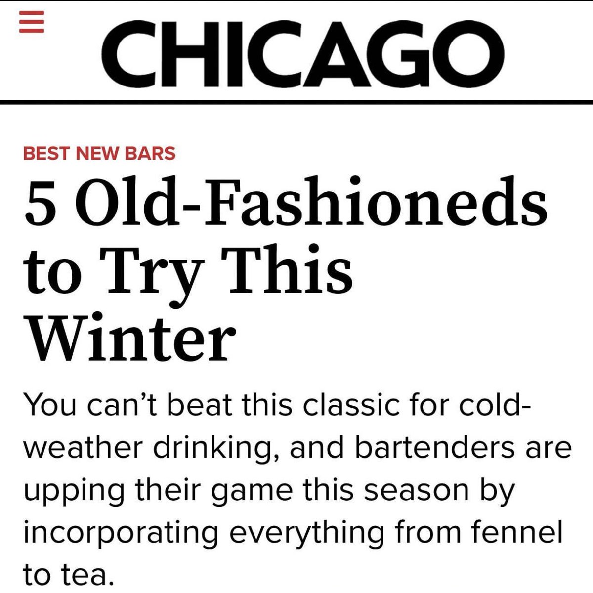 adalinachicago's tweet photo. Cozy up with your favorite cold-weather cocktail down in the #RoseLounge 🌹With nutty aromas and rich chocolate notes, our bourbon version is a must-try old-fashioned this winter🥃Swipe to read more in @ChicagoMag ❄️ #adalinachicago
https://t.co/0UayIl8aEQ https://t.co/YMafgCWYuS