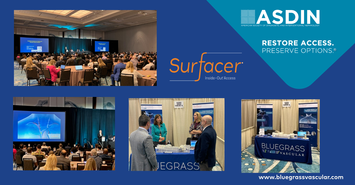 Bluegrass Vascular (@blugrssvascular) on Twitter photo Tremendous interest in the #SurfacerSystem during the recent #ASDIN2023 meeting in Orlando. A full house for Dr. Mahmood Razavi's presentation on his device experience and many new physicians interested in utilizing the Surfacer device. 
#restoreaccess #insideout #surfacersystem Tremendous interest in the #SurfacerSystem during the recent #ASDIN2023 meeting in Orlando. A full house for Dr. Mahmood Razavi's presentation on his device experience and many new physicians interested in utilizing the Surfacer device. 
#restoreaccess #insideout #surfacersystem