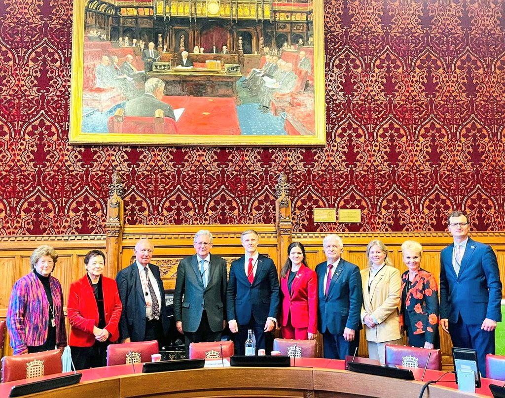 Excellent meeting today with Parliamentarians from #Latvia hosted by <a href="/LordsEUCom/">Lords European Affairs Committee</a> &amp; organised by <a href="/BGIPU/">BGIPU</a> Discussed range of issues of shared concern.