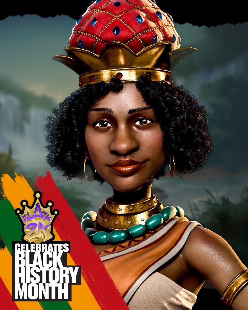 Let's take a look back at a revolutionary, Queen Nzinga, in honor of #BlackHistoryMonth

🔸 Queen of 2 South African kingdoms: Ndongo &amp; Matamba

🔸 Freed her people from slavery

🔸 Inspired religious rights for future generations

🔸 Resisted colonization efforts