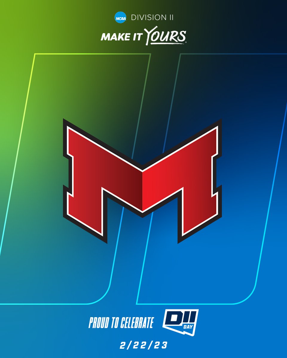 Today is DII Day! Maryville University is proud to be a part of <a href="/NCAADII/">NCAA Division II</a>. 

DII Day is an opportunity for all individuals associated with Division II to celebrate the impact of athletics and of student-athletes on their campus and community.
#D2Day #MakeItYours