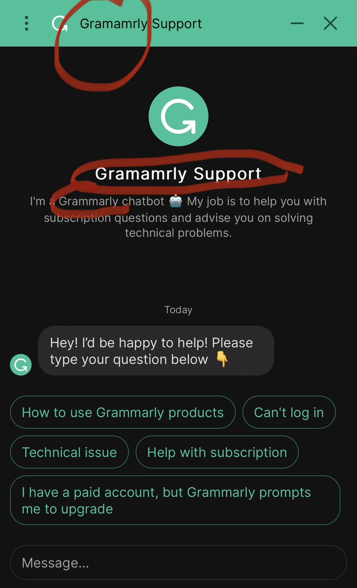 Is this a misspelling on  @Grammarly website? I thought they were supposed to correct mistakes not make them 🙃