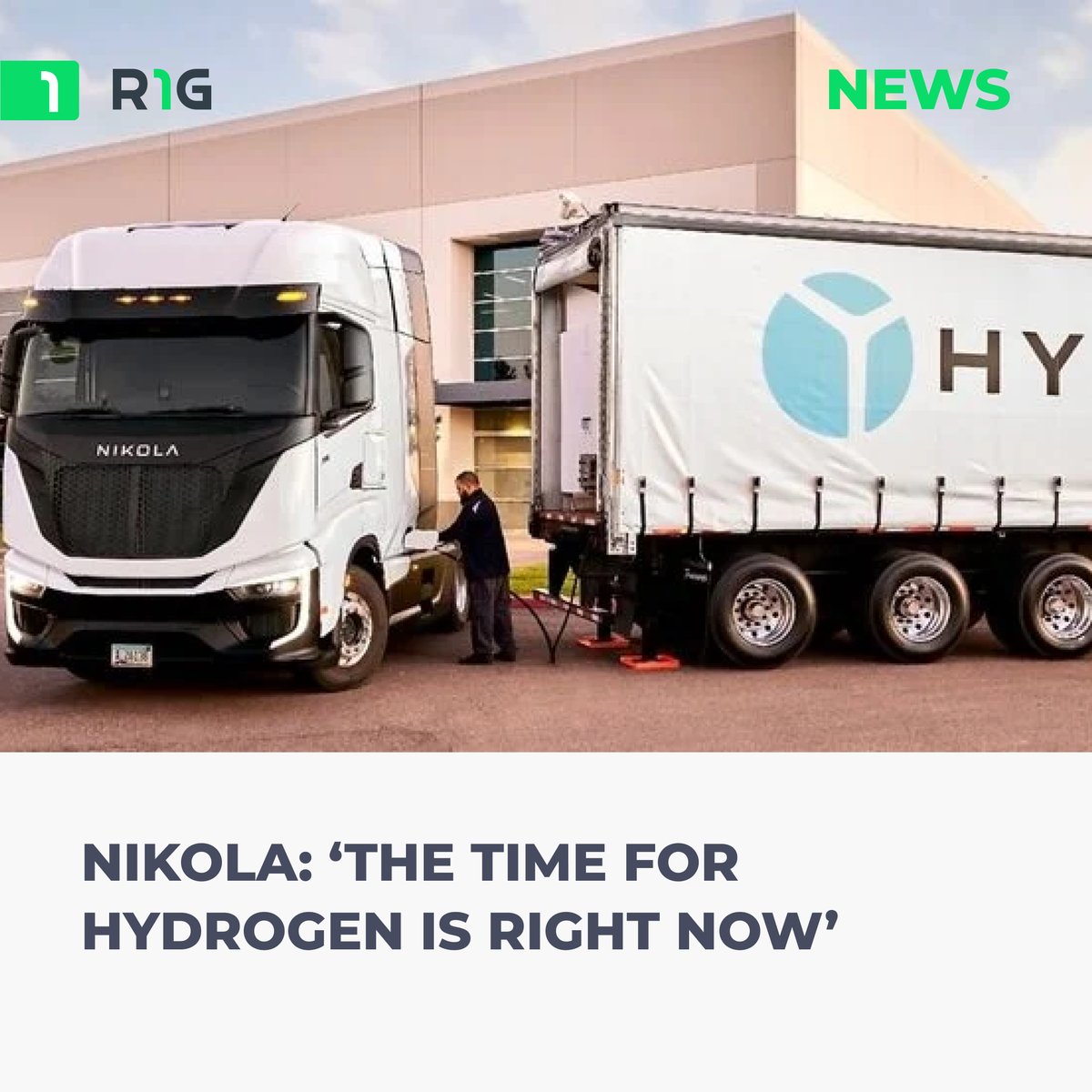 bigrigapp's tweet photo. Nikola: ‘The Time for Hydrogen is Right Now’ | Nikola showed off the production version of its hydrogen-fuel-cell Tre and a new mobile hydrogen fueling trailer
https://t.co/sXz7KbXX8g

#truckdrivers #truckmechanics #truckindustry #mybigrig https://t.co/zmSKVs59Hs