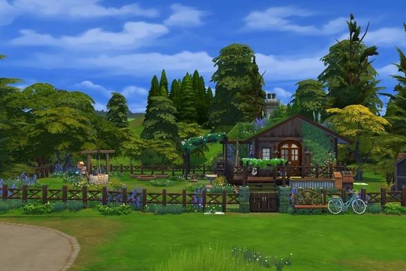 the_mightybee_'s tweet photo. Out of the Way Hideaway on #TheSims4 Gallery! Live off the grid is a cozy cabin!#Sims4 #Simsbuildchallenge #Sims #SIms4Life https://t.co/TAuOATb1N5