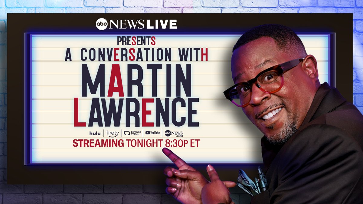 ABCNewsLive's tweet image. LZ Granderson sits down with comedy icon @realmartymar as he reflects on his laughter-filled 30-year career which includes movies, sold-out arenas and a hit television show. 

Stream NOW on abcnewslive.com or @Hulu.