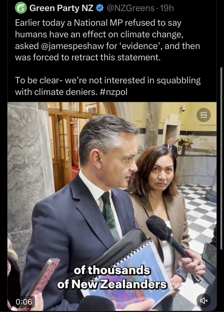 thecommoner1215's tweet photo. This is what “democracy” in New Zealand now looks like. Remember: @NZGreens are the most strident political party in regard to turning your lives upside down for the worse based on shaky data, ideologues, and unaudited policy costs. They want nothing but obedience and compliance. https://t.co/S2Abt8NkMX